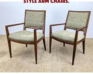 Lot 1158 Pair Robsjohn Gibbings Style Arm Chairs.