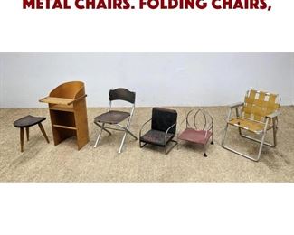 Lot 1161 6pcs Childrens Furniture. Metal chairs. Folding chairs,