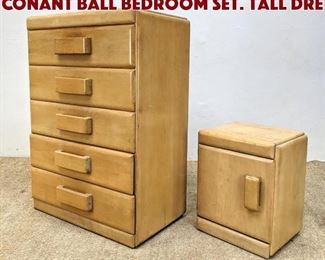 Lot 1171 2pc RUSSEL WRIGHT for CONANT BALL Bedroom Set. Tall Dre