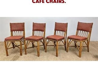 Lot 1179 Set 4 French style Bamboo Cafe Chairs. 