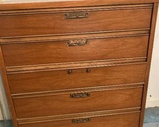 United Furniture Corporation Tall Mid Century Dresser