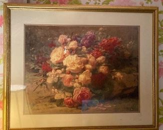 Large Frame Print Flowers