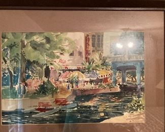Vintage Watercolor Painting