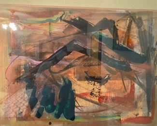 Vintage Numbered Abstract Print