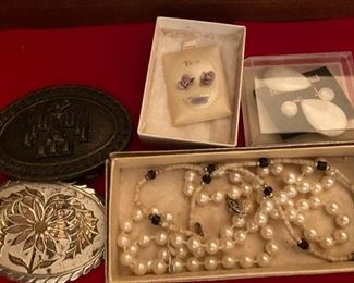 Vintage Belt Buckles Costume Jewelry Lots of Costume Jewelry Not Shown