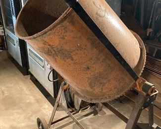 Vintage Metal Cement Mixer