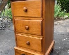 VINTAGE NIGHT STAND, HARDWOOD, VERY WELL MADE