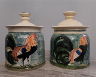 Ceramic kitchen storage jars