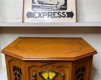Record Player with Tape Deck, Radio and CD Player
