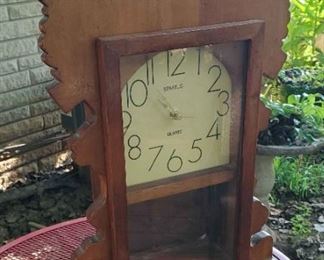 258Handmade Wood Mantle Clock