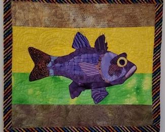 287Original Sheril Drummond Quilted Wall Hanging