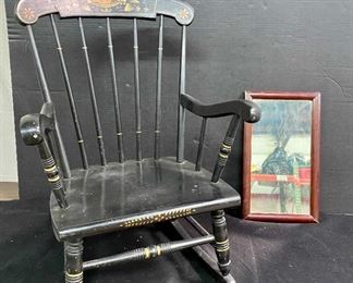 322Small Rocking Chair and Mirror