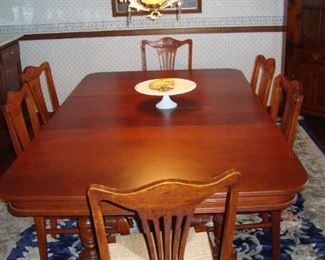Cherry Dining Room Table 8 Chairs