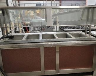 5 Well Heated Bar on Casters