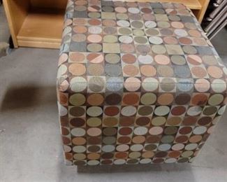 Multi Color Geo Pattern Foot Stool