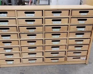 32 Children's Cubby Cabinet