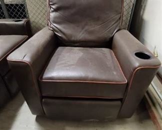 Flex Steel Chocolate Brown - Gently Used - Minor Damage in Places on Leather