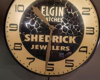 Nice Old Advertising (Elgin) Clock