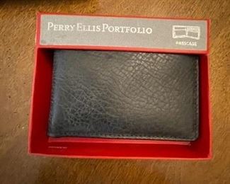 Brand New Perry Ellis Leather Wallet