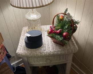 Wicker night stand