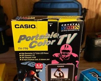 Vintage mini color TV