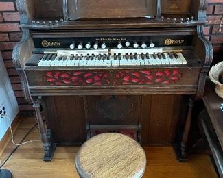 Crown Organ, by George P. Bent Mfr.