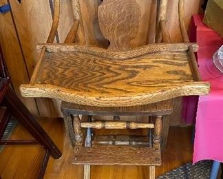 Heywood Bros. and Wakefield Co. High chair from Chicago