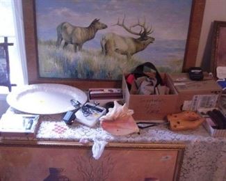 nice oil painting elk