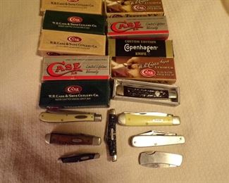 More of knife collection, Case , broker,