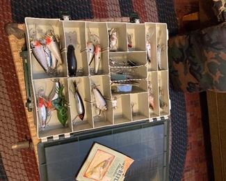 Tackle box with over 50 lures