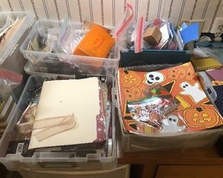 Large amount of craft supplies