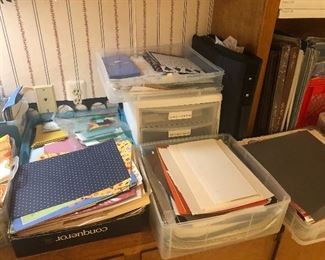 Large amount of craft supplies 