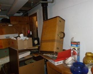 Vintage suitcase, etc