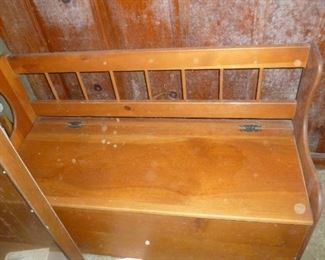 Vintage bench w/storage..in the 'house'