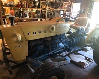 $4,500 or best offer by October 8 / 1965 Ford 2110 Tractor with Bush Hog mower attachment RDTH72. The fuel gauge doesn't work and it leaks a slight amount of oil, but in overall good running condition. Seat is covered with plastic due to damage, but a new one could be installed if desired. Mileage is / TEXT 404-771-6060 to purchase or for more info