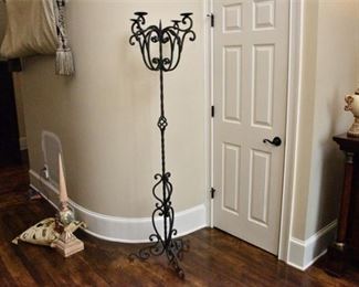 11. Wrought Iron Torchiere