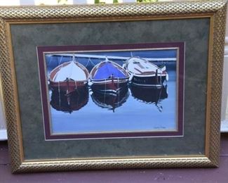 26. Framed Photo Print Of Boats