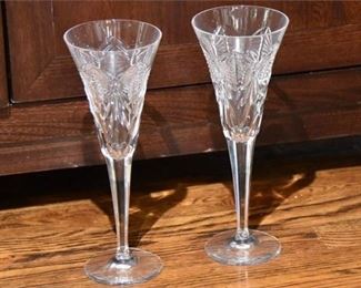 38. WATERFORD CRYSTAL RETIRED MILLENNIUM MILLENIUM UNIVERSAL FLUTES