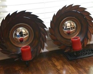 46. Tin Wreath From Sconces