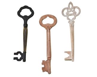 75. Three 3 Large Decorative Keys