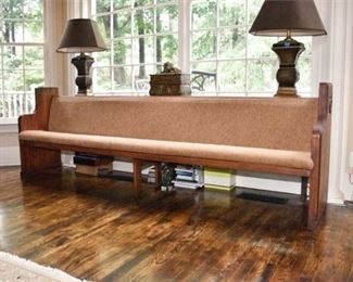 103. Antique Wooden Church Pew