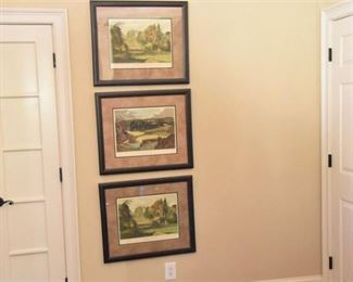 111. Trio Of Framed Golf Prints