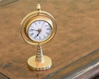 115. Brass Table Clock