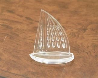 120. WATERFORD Crystal Sailboat