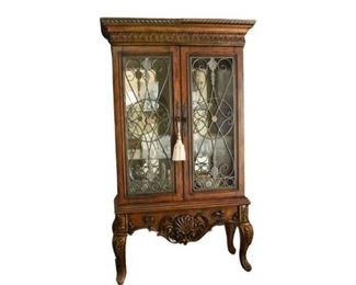 121. Mediterranean Style Vitrine Cabinet
