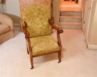 122. Upholstered Open Armchair