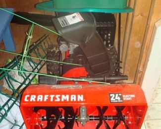 Craftsman 24' electric start snow blower.