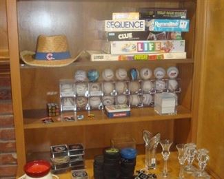 Baseballs and other items.