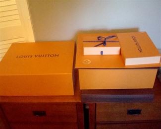 Empty Louis Vuitton boxes