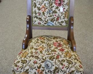 Eastlake Floral Upholstered Chair 